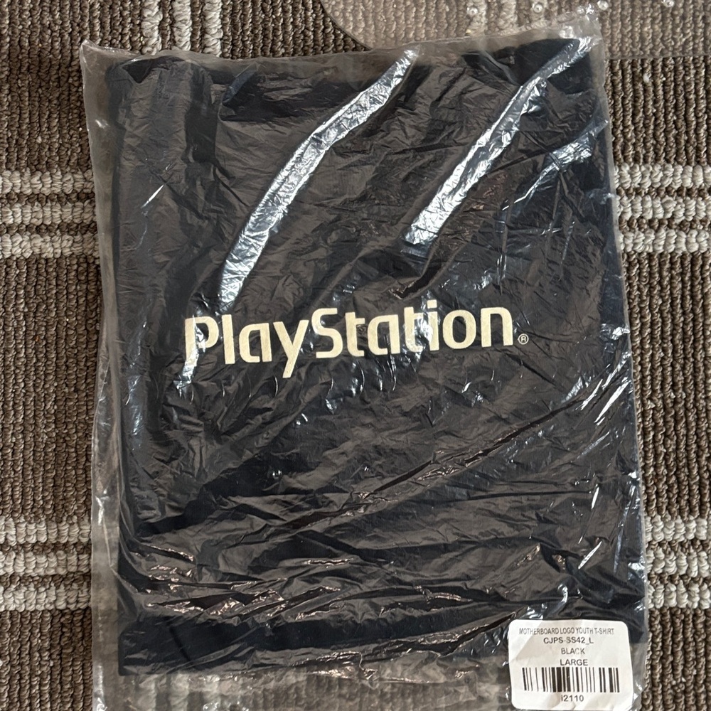Cactus Jack Youth Large New PlayStation Black T-Shirt